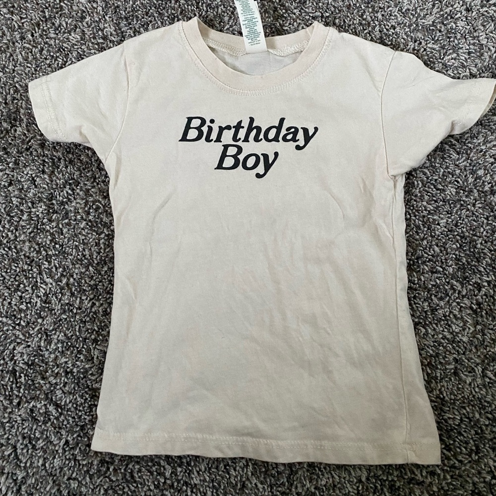 Toddler birthday boy shirt